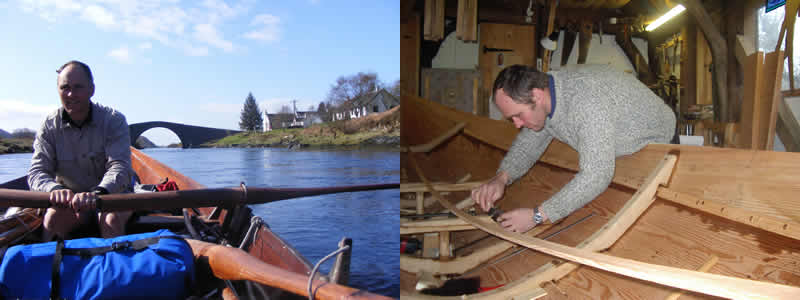 Charles Lyster rowing to Bridge over the Atlantic, Charles Lyster, boatbuilder, fitting frame